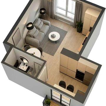 Продається квартира Смарт 26,6 м2 в Дарницькому р-ні ЖК Джерело Парк 2