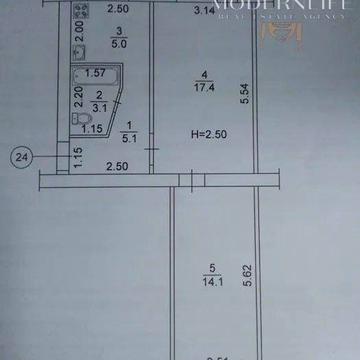 Продаж 2-кімнатної квартири вул. Дніпровська 2 м. Вишгород