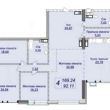 Продаж 4-к кв. (170 м2) - А. Верхогляда (Драгомирова), 2 ЖК Новопечерські Липки