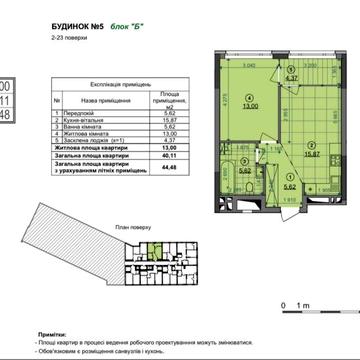 Продам 1к в будинку 5, Є-оселя ЖК Діброва Парк