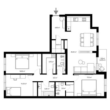Продаж 3к Квартира Легоцького вулиця ЖК Park Land