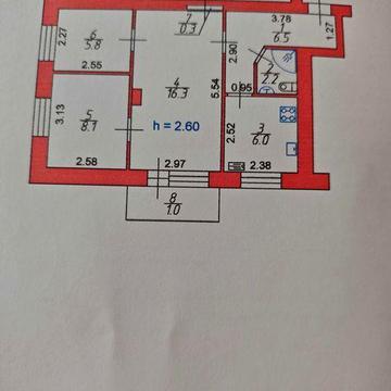 Продається трьохкімнатна квартира в м.Ківерці