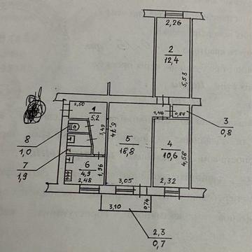 Продаю 3 к на 2 поверсі на Космонавтов(зуп.Рассвет)
