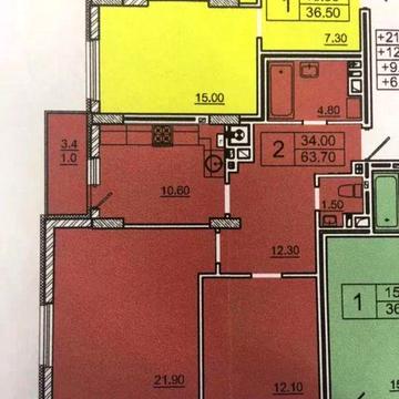 Продаж зданої 2х кімн.квартири вул.Під Голоском(кінець пр.Чорновола) ЖК Сад на Круглій