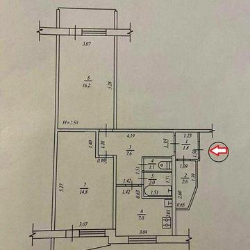 Гараж у подарунок! Продам 2 квартиру покращенного планування на СС1 .