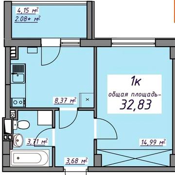 Однокімнатна квартирана Авангард 7небі ЖК 7 небо