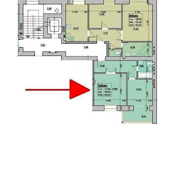 Продаж 1к квартири 45 кв. м ЕлітХолл ЖК ЕлітХолл