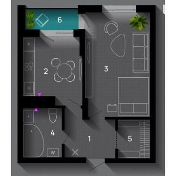 Продаж 1к Квартира Хриплинська вулиця ЖК SKYGARDEN