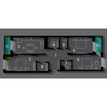 Продаж 3к Квартира Хриплинська вулиця ЖК SKYGARDEN