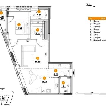 Продаж 1к Квартира Залізнична вулиця ЖК Шенген