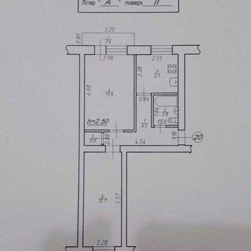 2-кімнатна квартира, 2 пов., окремі кімнати, котел, утеплений будинок
