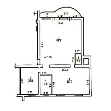 Продам квартира 170 м2 с потенциалом для инвестиций в ЖК низ пр Поля ЖК Каскад