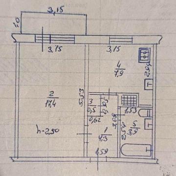 Продам 1 кімнатну квартиру на вул. Героїв України, біля 31 школи