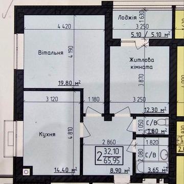 Продаж 2-кімнатної новобудови ЖК «Парковий Дім» вул. Авіаційна ЖК Парковий дім