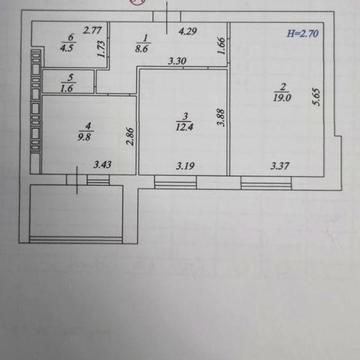 Квартира по цене 44000грн. за м.кв.