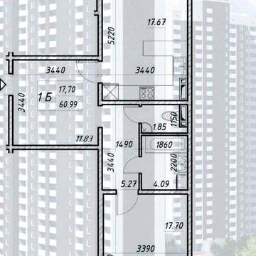 Електротехнічна 43, 1-й буд., 61м² ЖК Деснянський Власник ЖК Деснянський