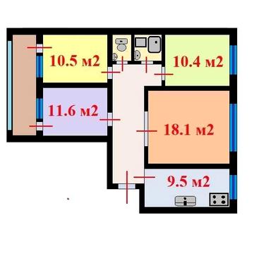 Оболонь. Продам двосторонню 4-кімнатну на Архипенка (Мате Залки), 12/3