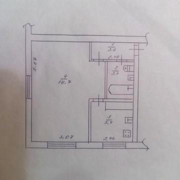 1 кімнатна квартира на першому поверсі по вул.Вербицького 4