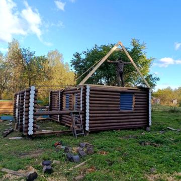 Будинок зруб баня