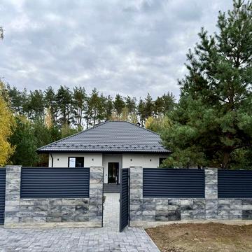 Сучасний одноповерховий будинок 130 м, 14 сот. ліс, Дмитрівка (Куба)