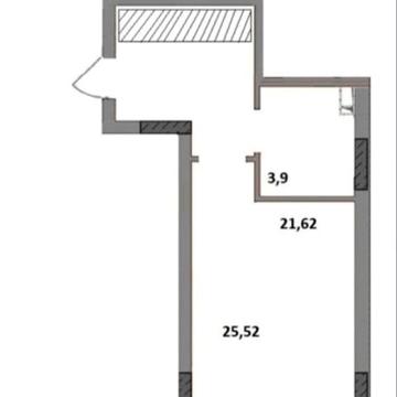 Квартира-студія в ЖК Акварель 10