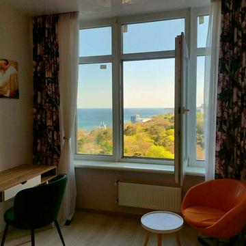 АРЕНДА КАМАНИНА 9этаж 45 Жемчужина евро-двушка с ванной ВИД МОРЯ