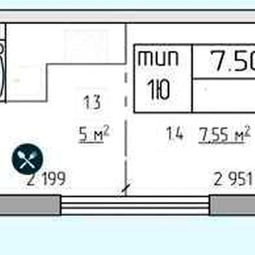 Смарт квартира 21м2 з ремонтом повністю у ЖК Південний Квартал ЖК Південний Квартал