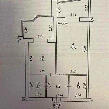 1-к. кв. вул. Тбіліська, 61 м, 11/12, ЖК Резиденція, вид на Дніпро ЖК Резиденція