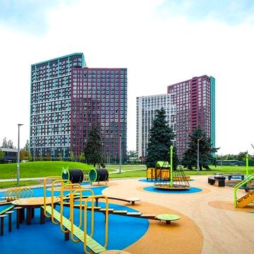 Вид з вікна у двір 1к квартира ЖК Діброва парк / Dibrova park Сирець ЖК Dibrova Park