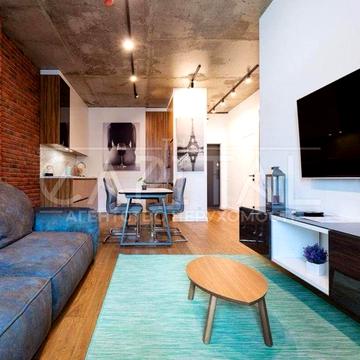 Аренда стильной квартиры лофт Берестейский проспект ЖК Manhattan City