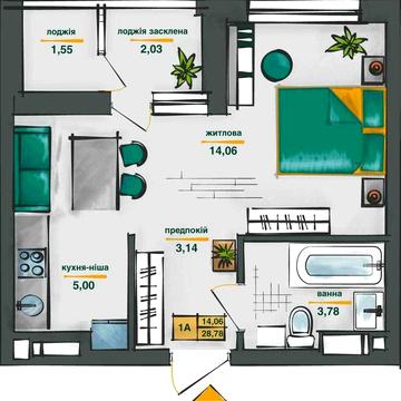 Продам 1к 30м ЖК Сирецькі Сади 6/24ет Введено в експлуатацію Переуступ ЖК Сирецьки Сади