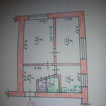 Продається 2х кімнатна квартира