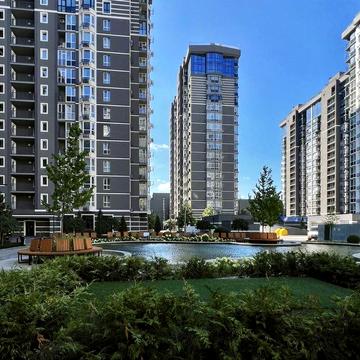 Ідеальна 1к 40м2 на ідеальному поверсі вікнами на фонтани з оздоблення ЖК Гранд Бурже