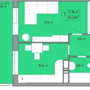 Продаж 1к Квартира Пішонівська вулиця ЖК Акварель 3