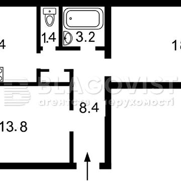 Продаж М Політех, вул Зоологічна 6, 2кімн 54,3м2, сталінка 2/5 пов