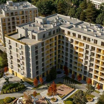 2-кім кв 65,37 м² в ЖК Кленовий Двір з терасою/бічна вул. Шевченка ЖК Кленовий Двір