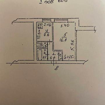 Продам. 1к. Однушка. Северный. Семофорная. Кирпич