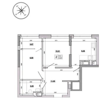 Продаж 2 кімнатної квартири ЖК на Величковського (Рясне-2) ЖК на Величковського