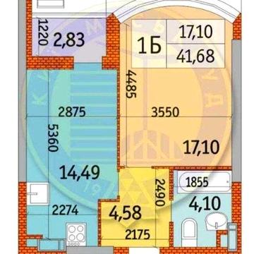 Продам квартиру. ЖК Курнатовського, 20. 1-кімнатна. 42 кв. Власник ЖК БФК Курнатовського, 20