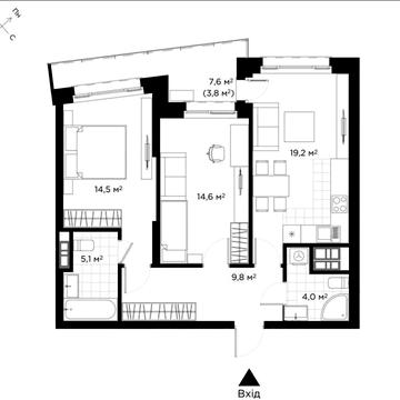 [Власник] 3 кімнатна квартира в ЖК Diadans (Діаданс) ЖК Diadans
