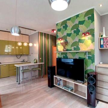 1 кімнатна квартира(євро 2 кімнатна) Буча з ремонтом і технікою