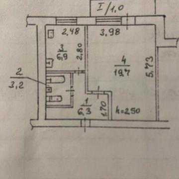 Продам 1к квартиру левый берег проспект Слобожанский