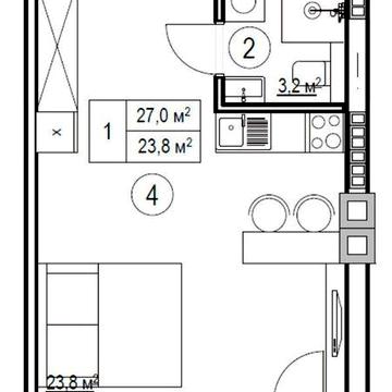 Пропонується квартира 27м2 у КБ "Моя Баварія" Новий Будинок без % ЖК Моя Баварія