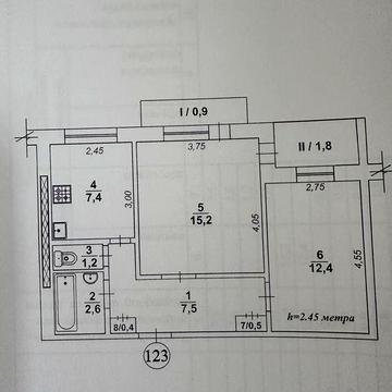 Двухкомнатная квартира Ингулец ЖК 9 ти этажный дом