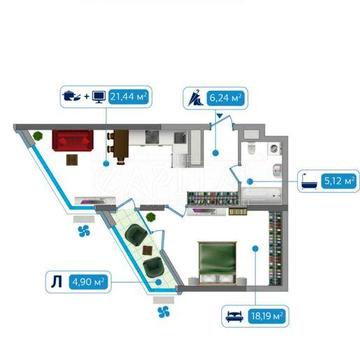 ПРОДАМ КВАРТИРУ ЖК ЗАРІЧНИЙ | 2кім | 56м2 | Осокорки | Бажана Миколи 9 ЖК Зарічний