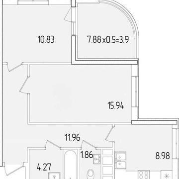 Комфорт і простір у 2-кімнатній квартирі з видом на іподром
