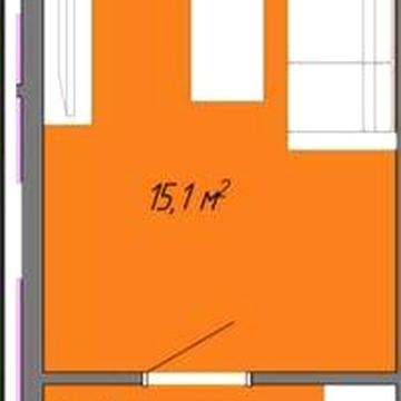 Цена с оформлением ! 28 м. Акварель 2. Начат ремонт. ЖК Акварель 2