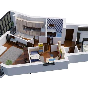 Трикімнатна квартира з чистовими роботами та підігрівом підлоги ЖК MODERN HOME PREMIUM