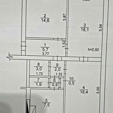 Продається квартира 3 кімнати 72м²