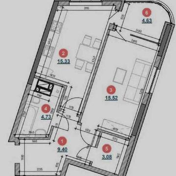 Євро двушка 54м. Вид на Дніпро в ЖК Берег Дніпра. Генератор є. ЖК берег дніпра